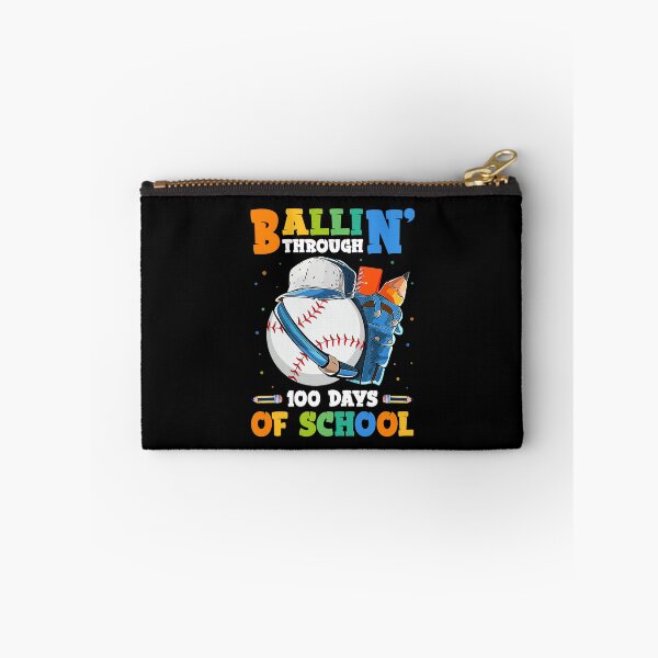 Artikelvorschau, Ballin' Through 100 Days of School Baseball Boys Girls entworfen und verkauft von woomermaditzn.