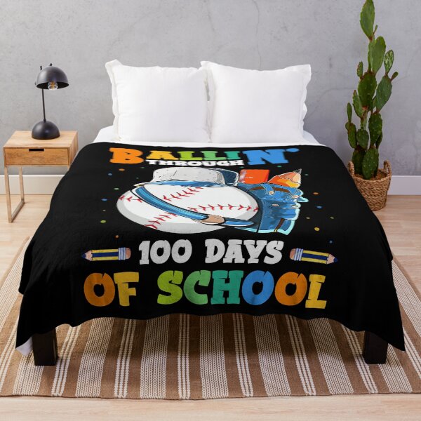 Artikelvorschau, Ballin' Through 100 Days of School Baseball Boys Girls entworfen und verkauft von woomermaditzn.