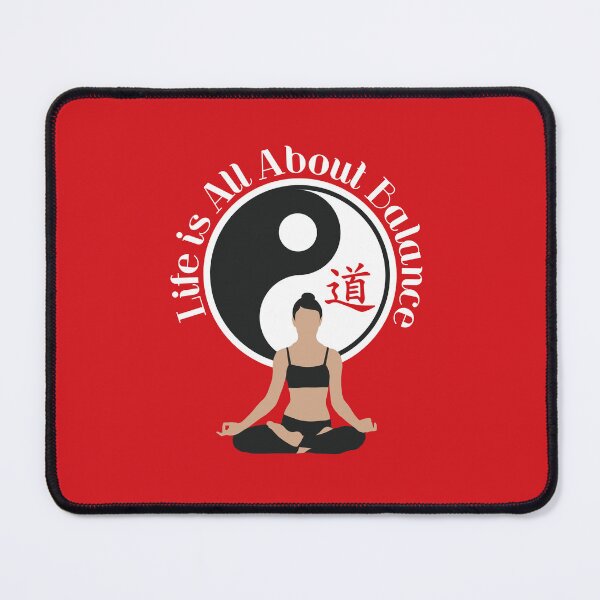 Item preview, Life is All About Balance | Red | Yoga designed and sold by Pisutachio.
