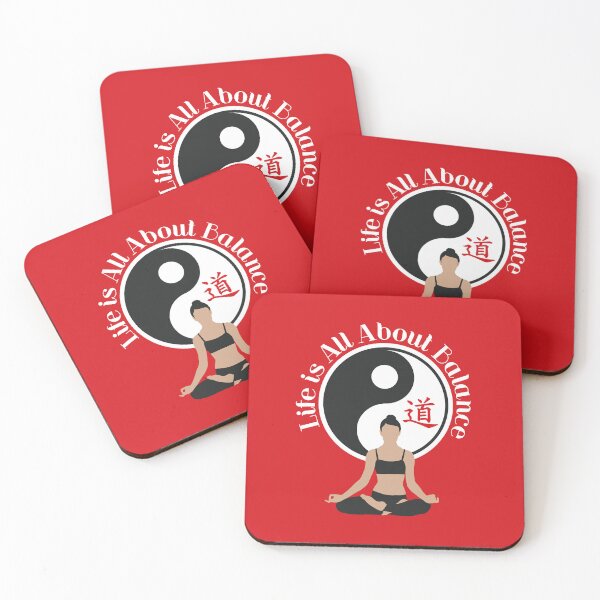 Item preview, Life is All About Balance | Red | Yoga designed and sold by Pisutachio.