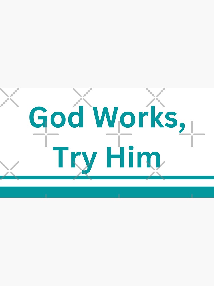"God works by Raache shop" Sticker for Sale by Raache Redbubble
