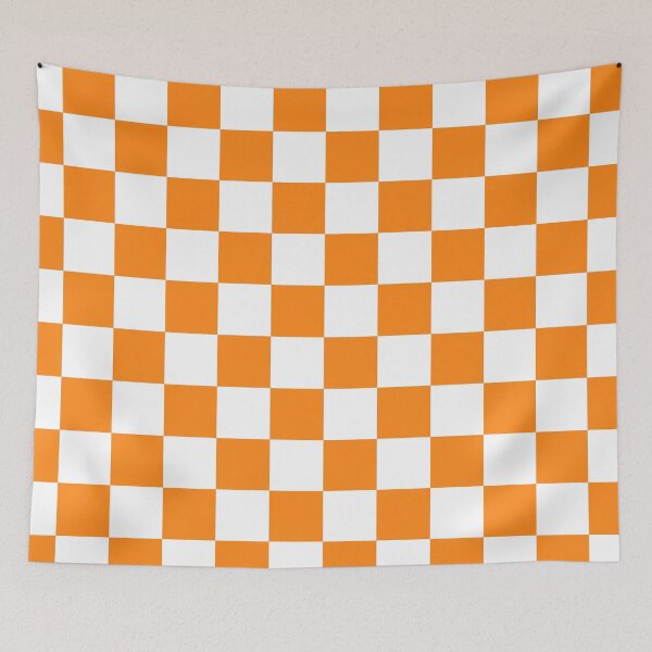 Item preview, Orange Checker Print designed and sold by latheandquill.