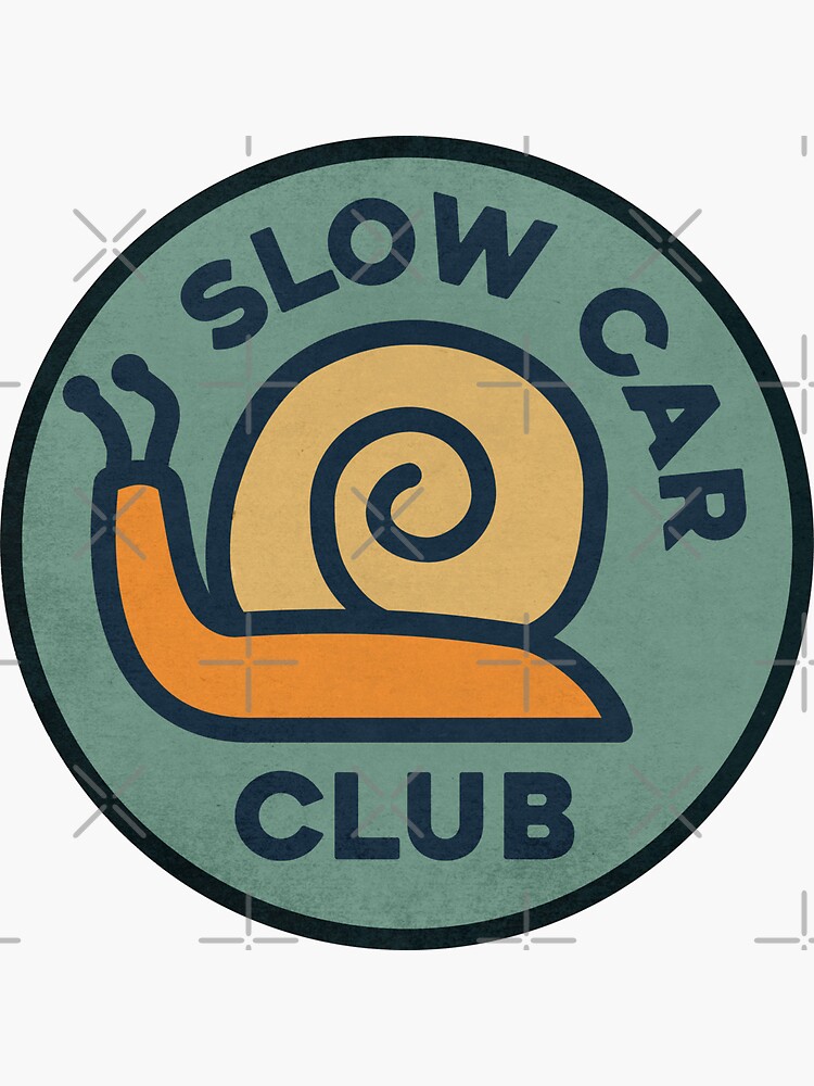 "Slow Car Club Green" Sticker for Sale by ApexFibers Redbubble