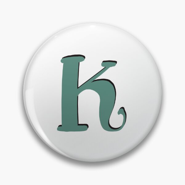 Item preview, Letter K Green initial monogram alphabet K capital designed and sold by Antique-Gifts.