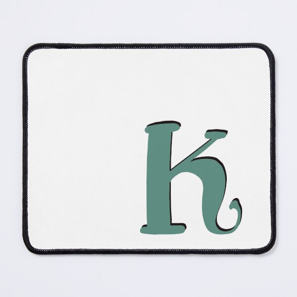 Item preview, Letter K Green initial monogram alphabet K capital designed and sold by Antique-Gifts.