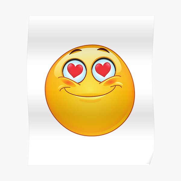 "Double heart emoji" Poster for Sale by CorneliusDesign Redbubble