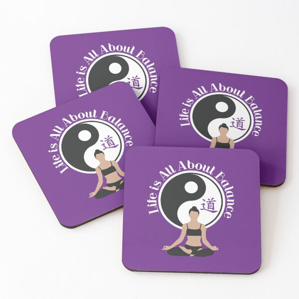 Item preview, Life is All About Balance | Purple | Yoga designed and sold by Pisutachio.