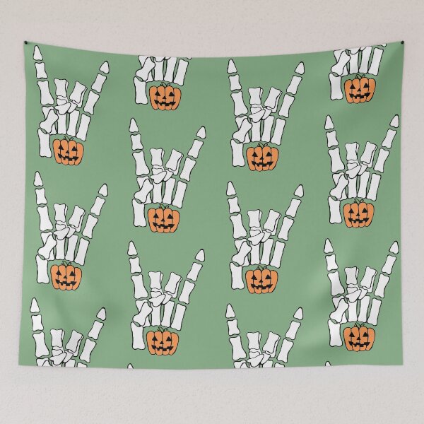 Item preview, Skeleton Hand - Rock On Cartoon Halloween designed and sold by vron615.