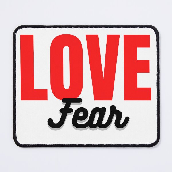 Item preview, Love Over Fear - Red and Black on White designed and sold by RnssncCo.