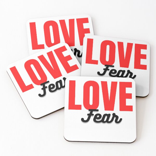 Item preview, Love Over Fear - Red and Black on White designed and sold by RnssncCo.