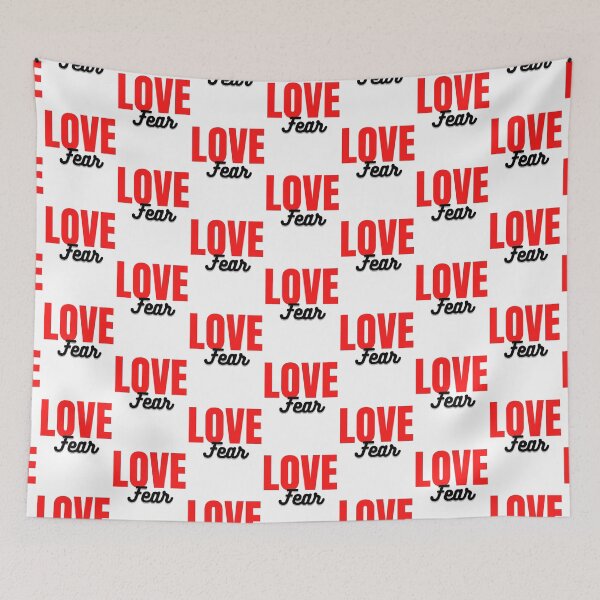 Item preview, Love Over Fear - Red and Black on White designed and sold by RnssncCo.