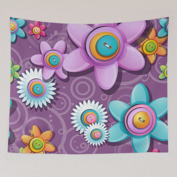 Item preview, Button Flowers designed and sold by Stus RoadTrips.