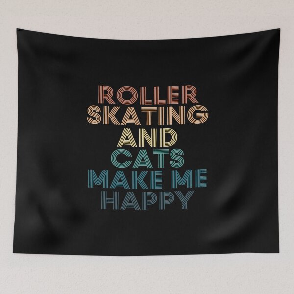 Item preview, Roller skating And Cats Make Me Happy designed and sold by kindxinn.