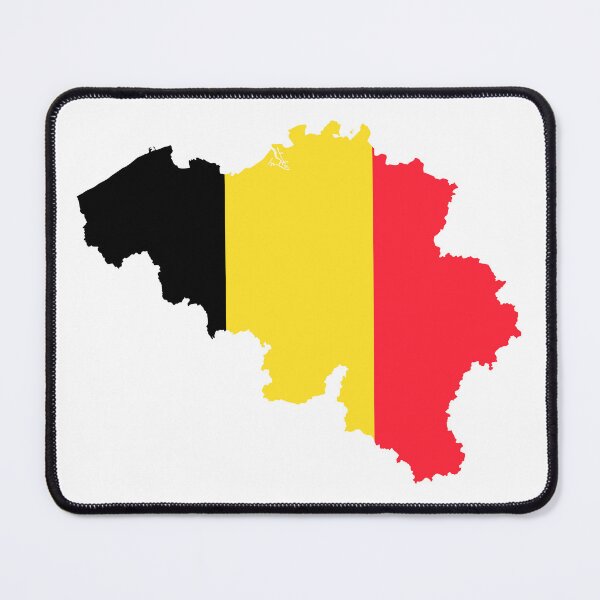 Item preview, Belgium flag map designed and sold by hrcdesign.