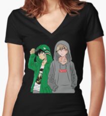 Camiseta entallada de cuello en V Academia Hypebeast