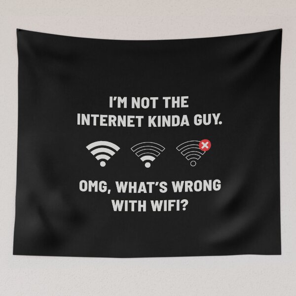 Item preview, I'm Not The Internet Kind Of Guy Funny WiFi Joke designed and sold by Zagach Letters.