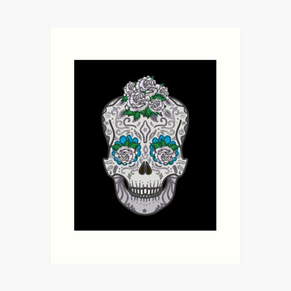Item preview, Zombie In Graveyard - White Roses And White Skull designed and sold by ImagesDesigns.