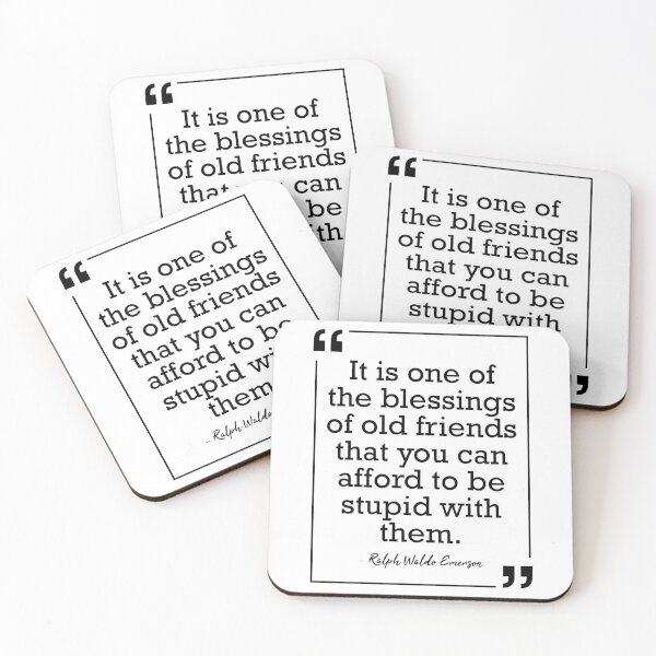 Item preview, Ralph Waldo Emerson Old Friends Quote Gift For School Reunion designed and sold by JackCurtis1991.