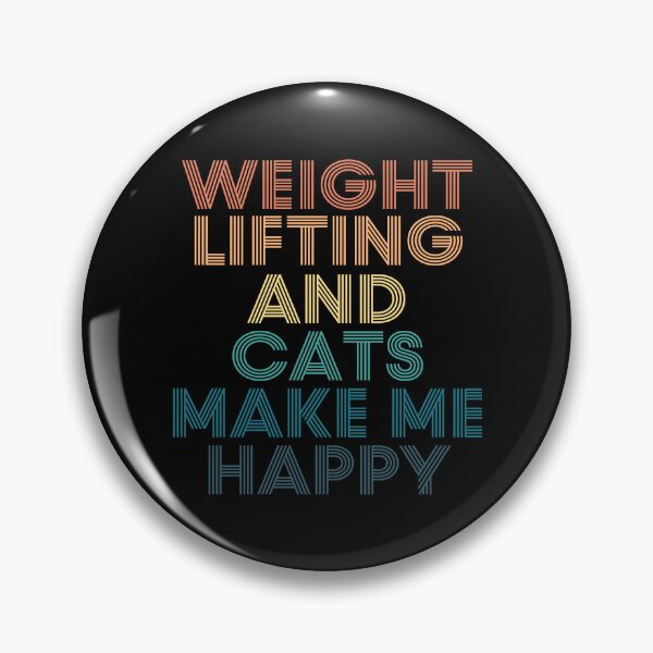 Item preview, weight lifting And Cats Make Me Happy designed and sold by kindxinn.