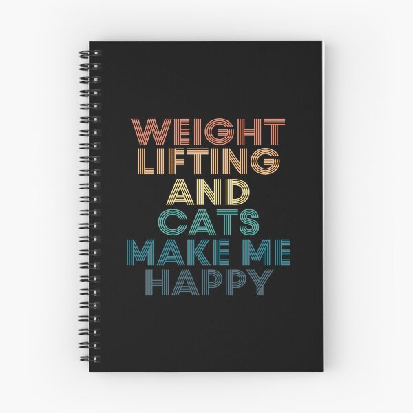 Item preview, weight lifting And Cats Make Me Happy designed and sold by kindxinn.