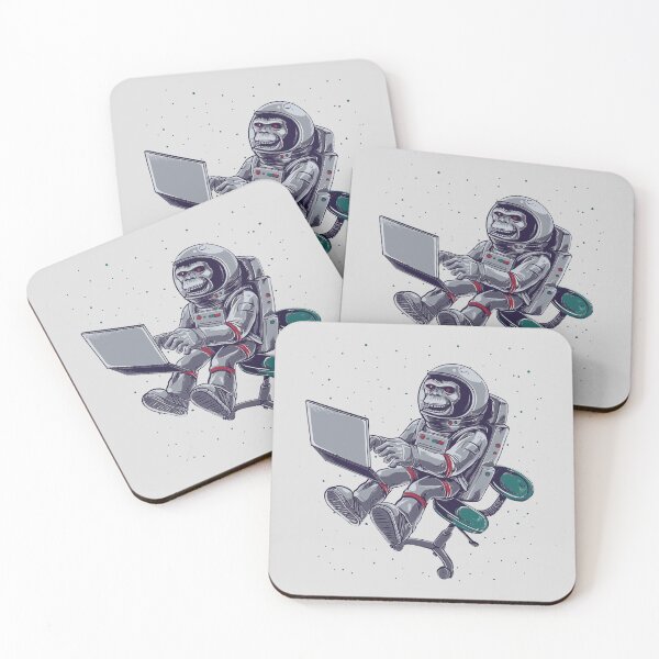 Item preview, Funny space monkey designed and sold by reka88.