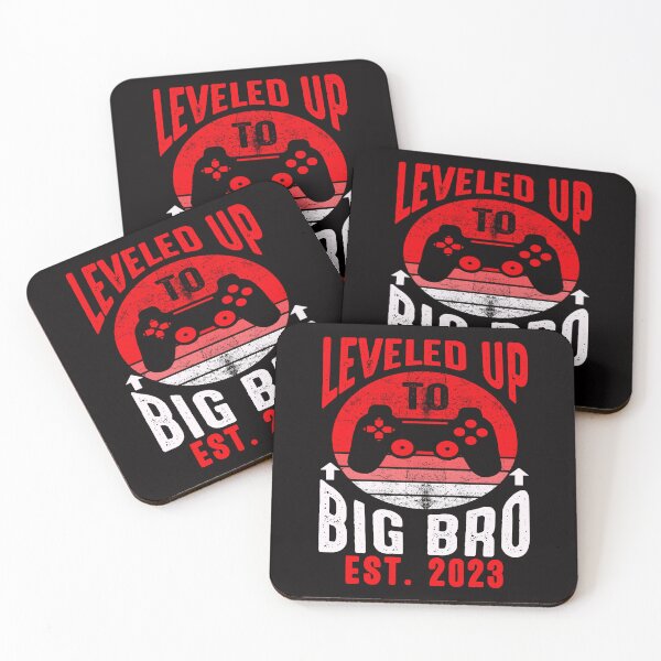 Item preview, Awesome Leveled Up To Big Brother Est. 2023 Funny Gender Reveal  designed and sold by Julien114.