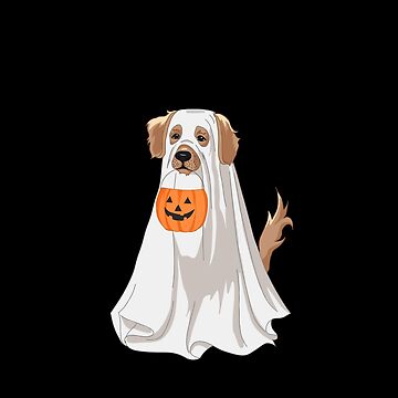 "Halloween Ghost Dog" Sticker For Sale By Al3Art | Redbubble