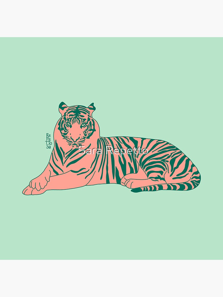"Tiger Blush" Sticker for Sale by repettosa Redbubble
