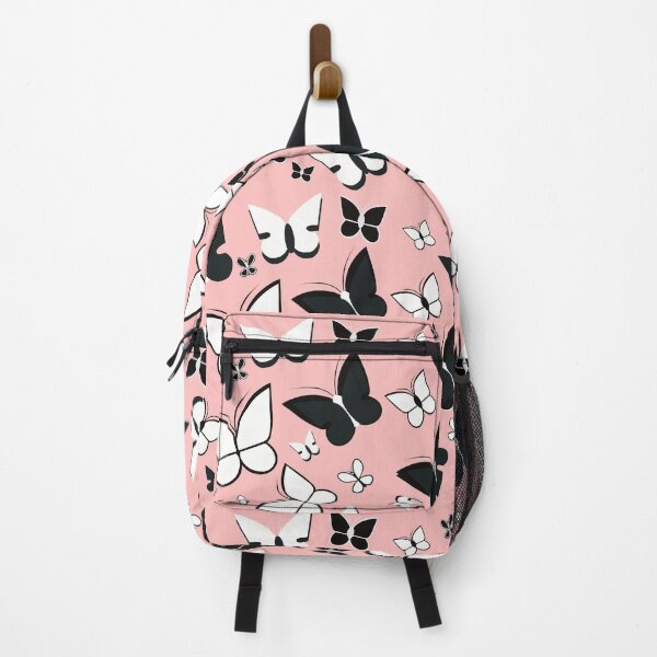 Item preview, Copy of Black and White Butterfly Pattern with Pink ackground designed and sold by FlippinTurtles.