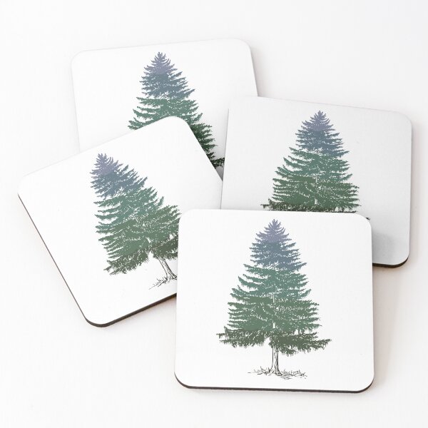 Item preview, Simple Painted Mountain Pine Tree for Environment Lover designed and sold by 18thCircusCat.