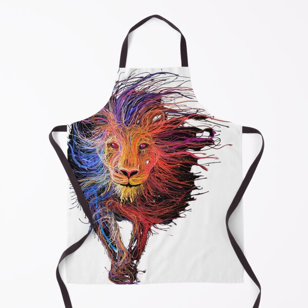 Item preview, Colorful lion, abstract art designed and sold by zeljana0504.