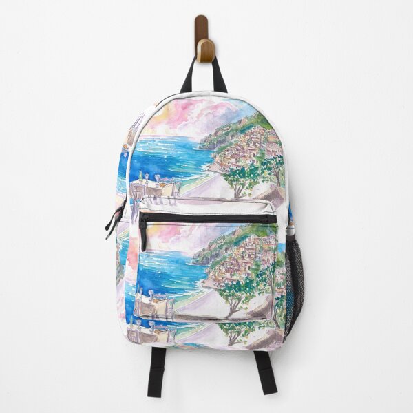 Item preview, Incredible Seaview Cafe with Positano Amalfi Coast and Sea designed and sold by artshop77.