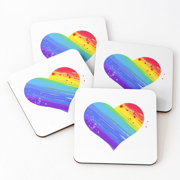 Item preview, Rainbow heart emoji designed and sold by The Love Quill.