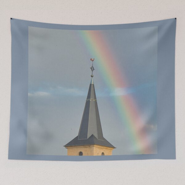 Item preview, The steeple and the rainbow designed and sold by MarieClaude1954.