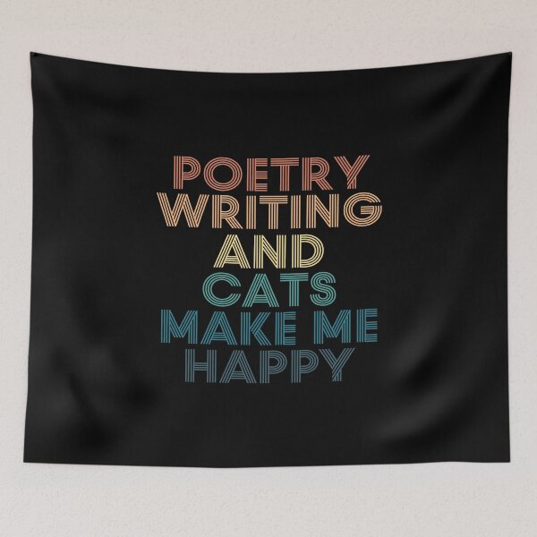 Item preview, Poetry Writing And Cats Make Me Happy designed and sold by kindxinn.