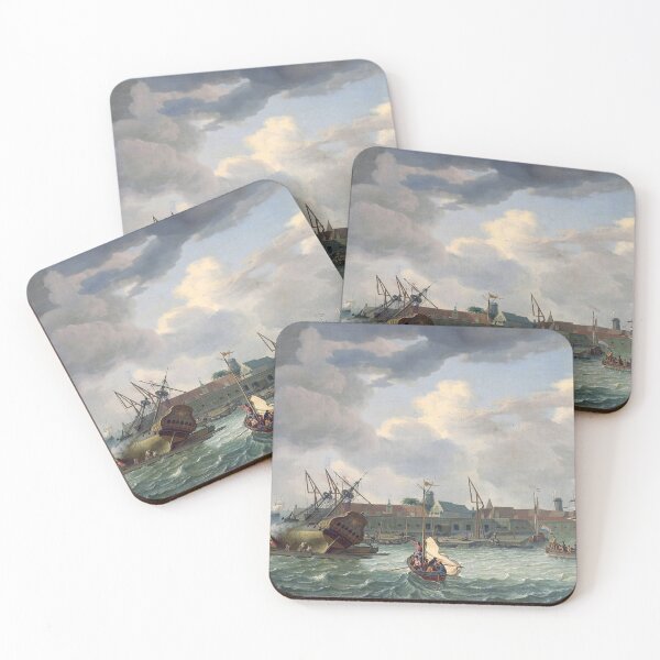 Item preview, Abraham Storck The Island of Onrust near Batavia (Jakarta)  designed and sold by OldTimeArt.