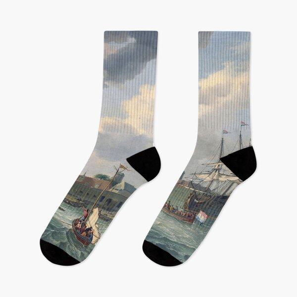 Item preview, Abraham Storck The Island of Onrust near Batavia (Jakarta)  designed and sold by OldTimeArt.