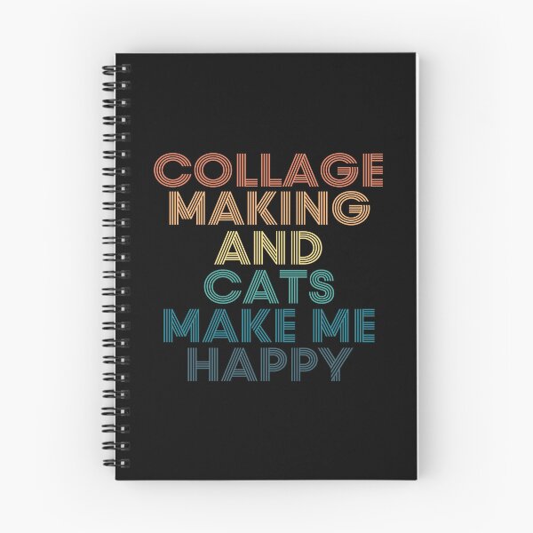 Item preview, Collage Making And Cats Make Me Happy designed and sold by kindxinn.