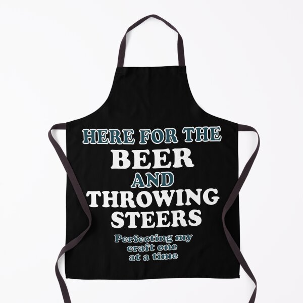 Item preview, Here For The Beer And Throwing Steers - Funny Bulldogging Saying designed and sold by handsoftime2020.