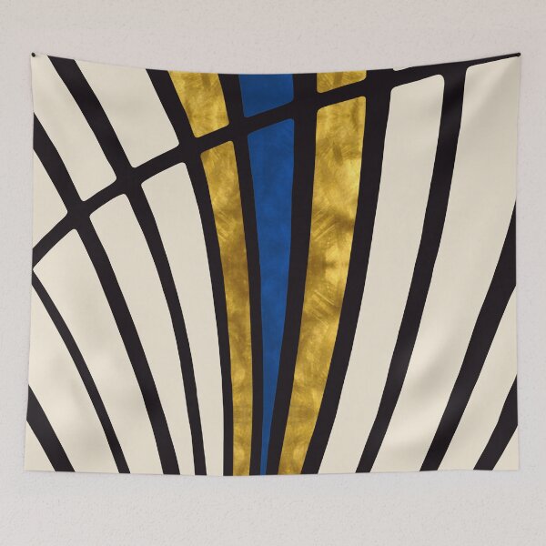 Artikelvorschau, Modern, simple, lines, gold, blue, cream entworfen und verkauft von Svitac.