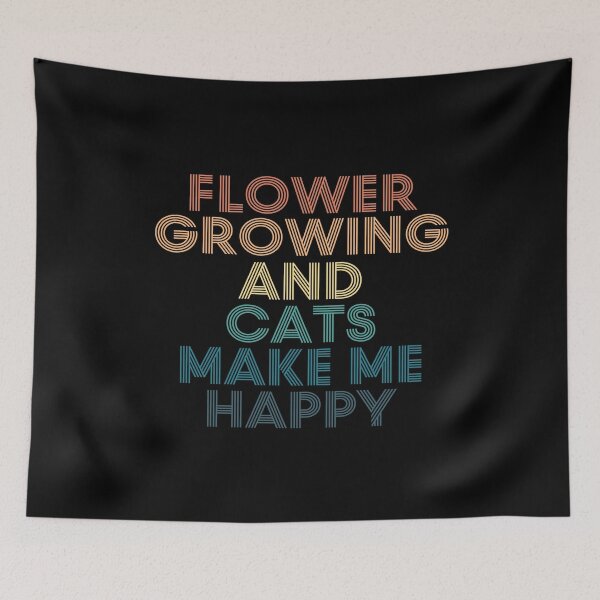 Item preview, Flower growing And Cats Make Me Happy designed and sold by kindxinn.