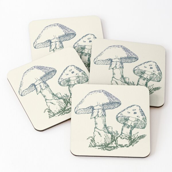 Item preview, Couple of Colorful Toadstools Vintage Naturalist Drawing designed and sold by 18thCircusCat.