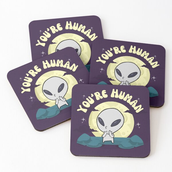 Item preview, You're human, funny alien design designed and sold by reka88.