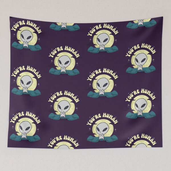 Item preview, You're human, funny alien design designed and sold by reka88.