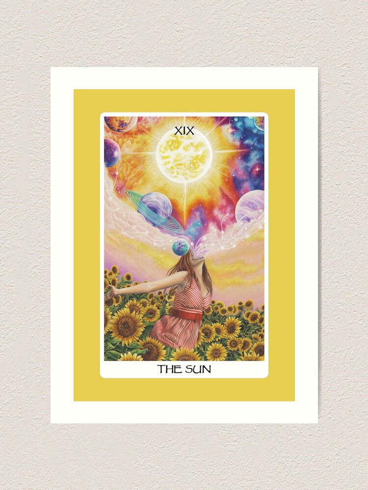 The Sun Tarot Card Art Print For Sale By Artbykayleighb Redbubble