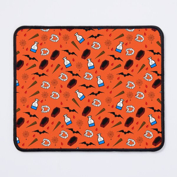 Artikelvorschau, Vampirmuster (Orange) entworfen und verkauft von SlimeDesigns.