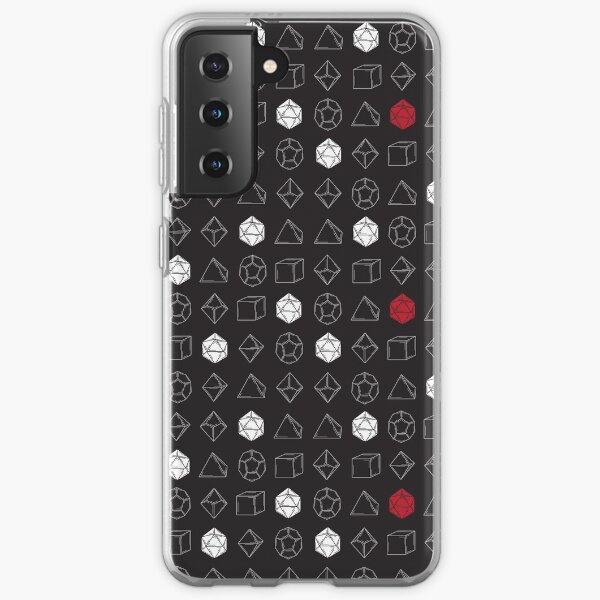 Dungeons and Dragons Dice Set D20 Pattern Samsung Galaxy Soft Case
