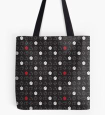 Dungeons and Dragons Dice Set D20 Pattern Tote Bag