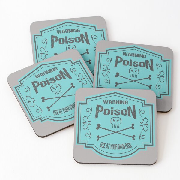 Item preview, Vintage Poison Label Blue designed and sold by SimonSay.