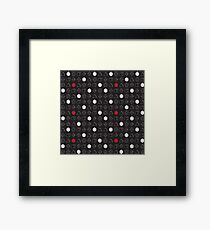 Dungeons and Dragons Dice Set D20 Pattern Framed Print